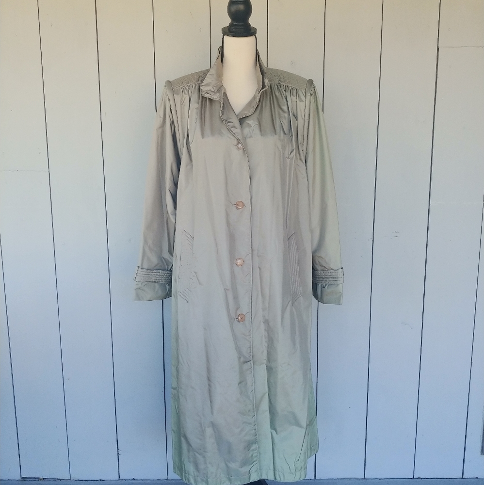 FLEET STREET | Vintage 80s Iridescent TrenchCoat